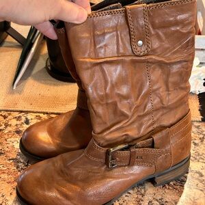 Josef Seibel Sanja Cognac Mid Calf Boots Womens 37